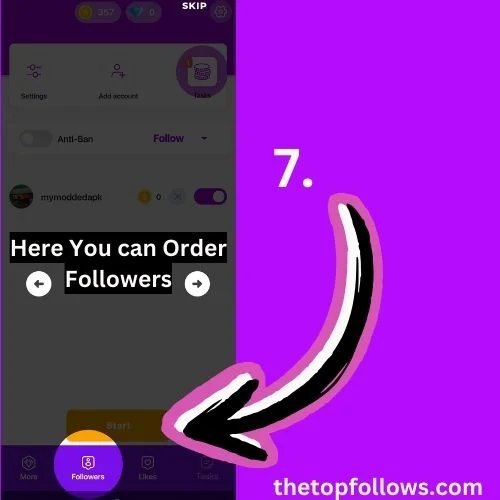 top follow apk